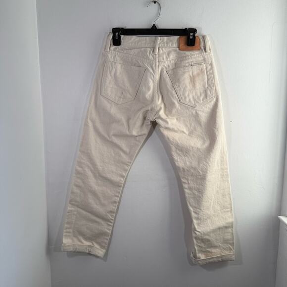 Rogue Territory Men’s Stanton Slim Straight Ecru Japanese Selvedge Jeans 29 - Picture 6 of 11